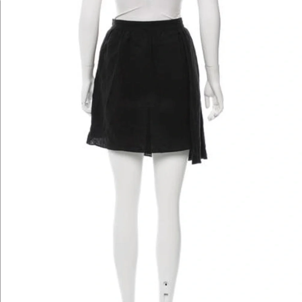 • Creatures of Comfort • Linen Black Mini Skirt XS